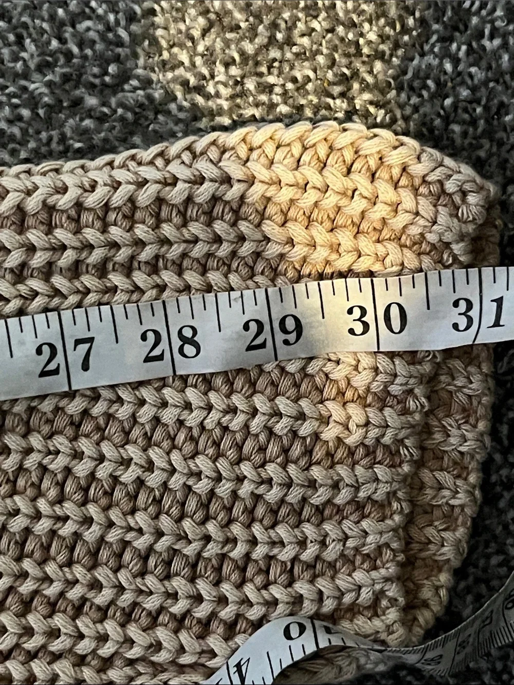 Free People Sweet Nothing Cotton Cardi Sandcastle Chunky Cropped Sweater SZ XS